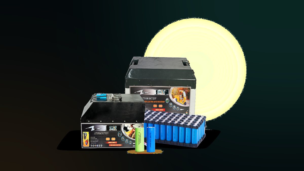 SOAR LFP and NMC lithium battery packs with an 18650 cell array