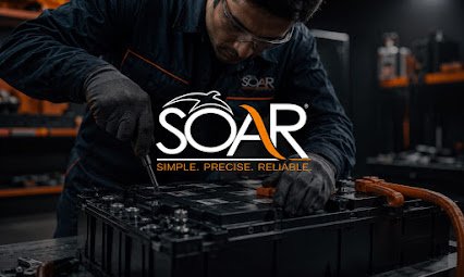 SOAR technician assembling a lithium battery pack